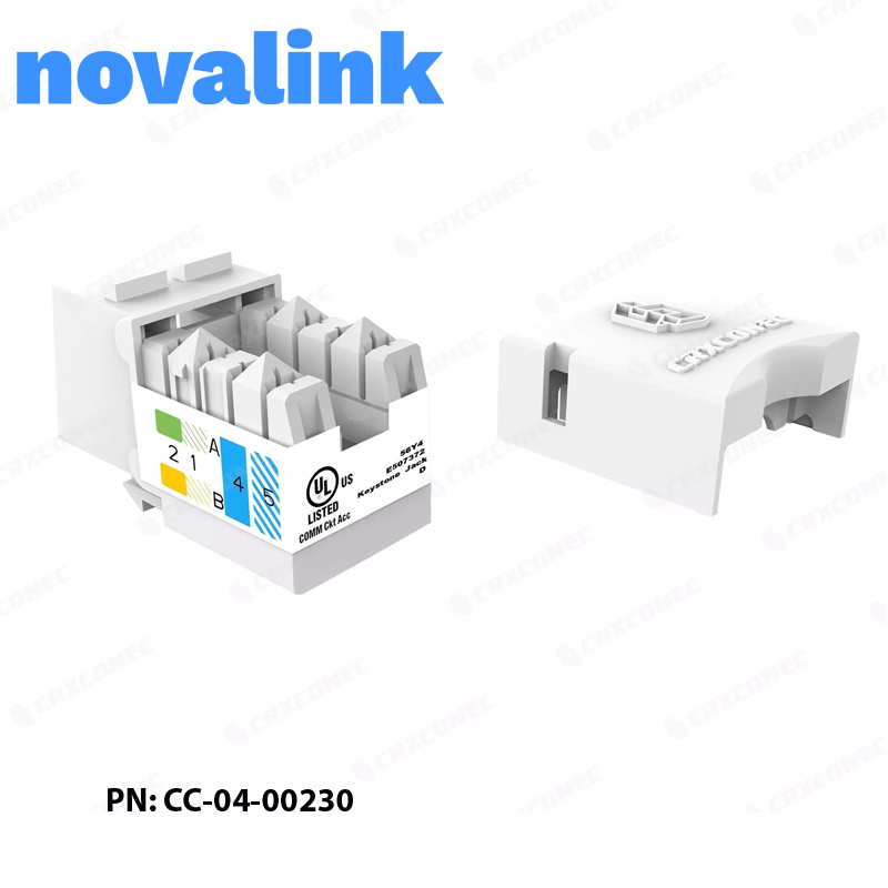 Nhân mạng cat5E novalink ( keystone) mã CC-04-00230 dòng cao cấp